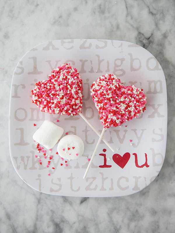 Chocolate Heart Rice Krispie Valentines