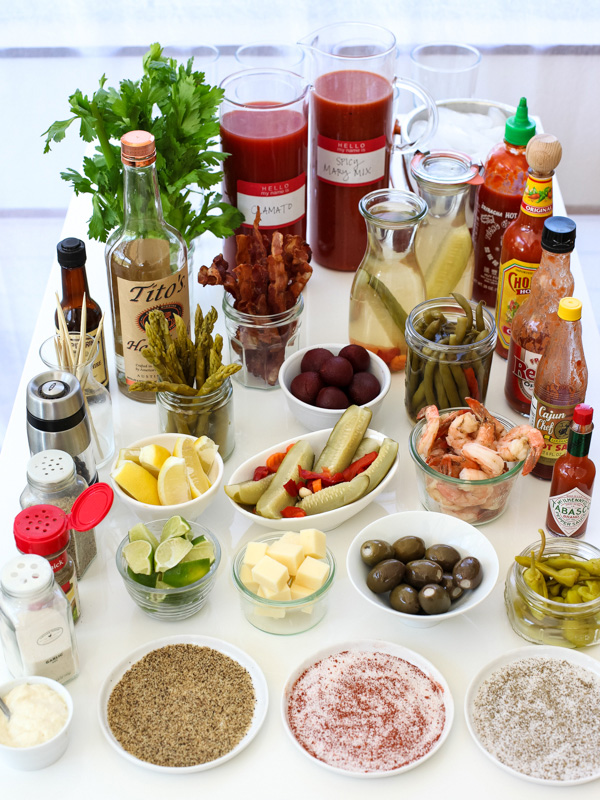 How to Set Up a Bloody Mary Bar - Pizzazzerie