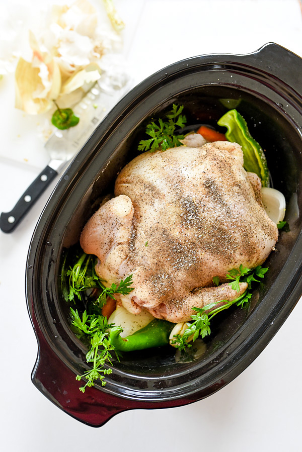 The Best Crockpot Whole Chicken - Mindy's Cooking Obsession