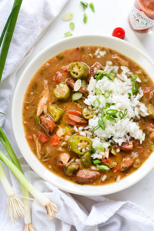 Chicken, Sausage, and Shrimp Gumbo - Southern Bite