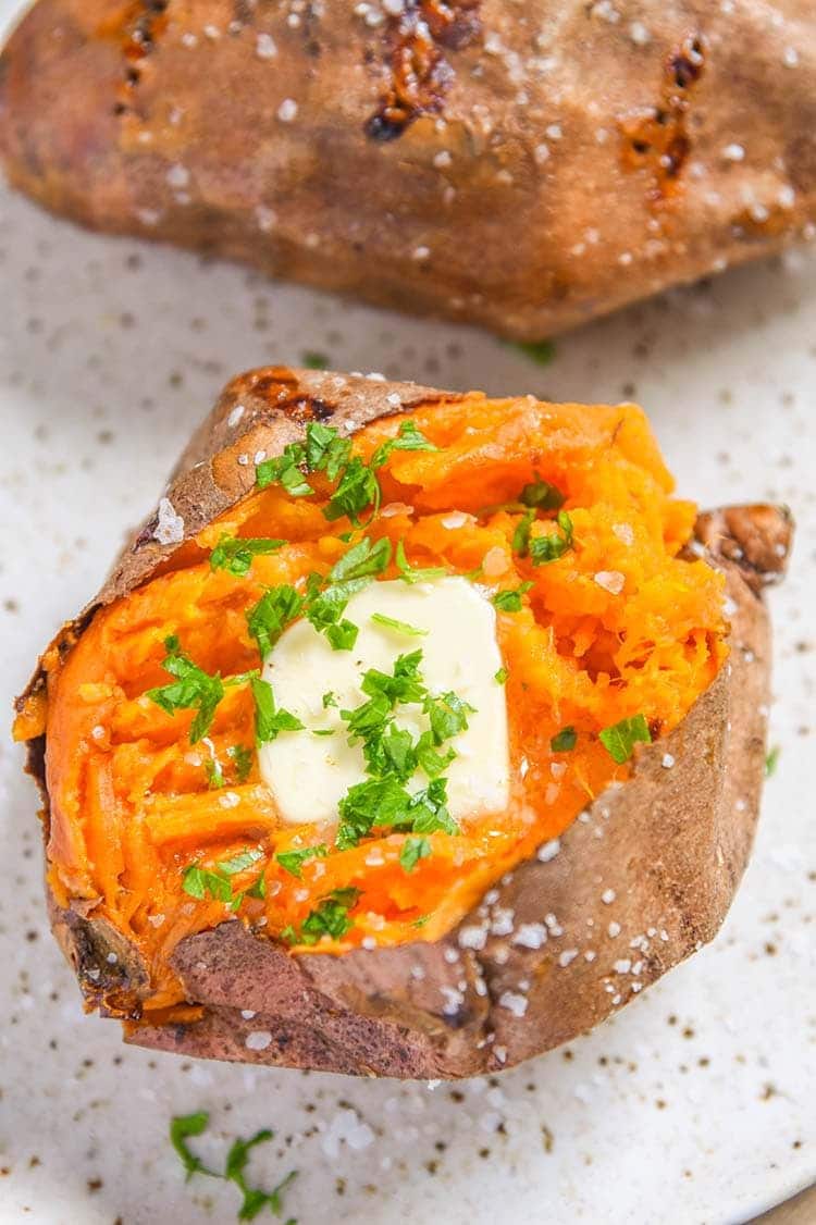 Air Fryer Baked Sweet Potato - Skinnytaste