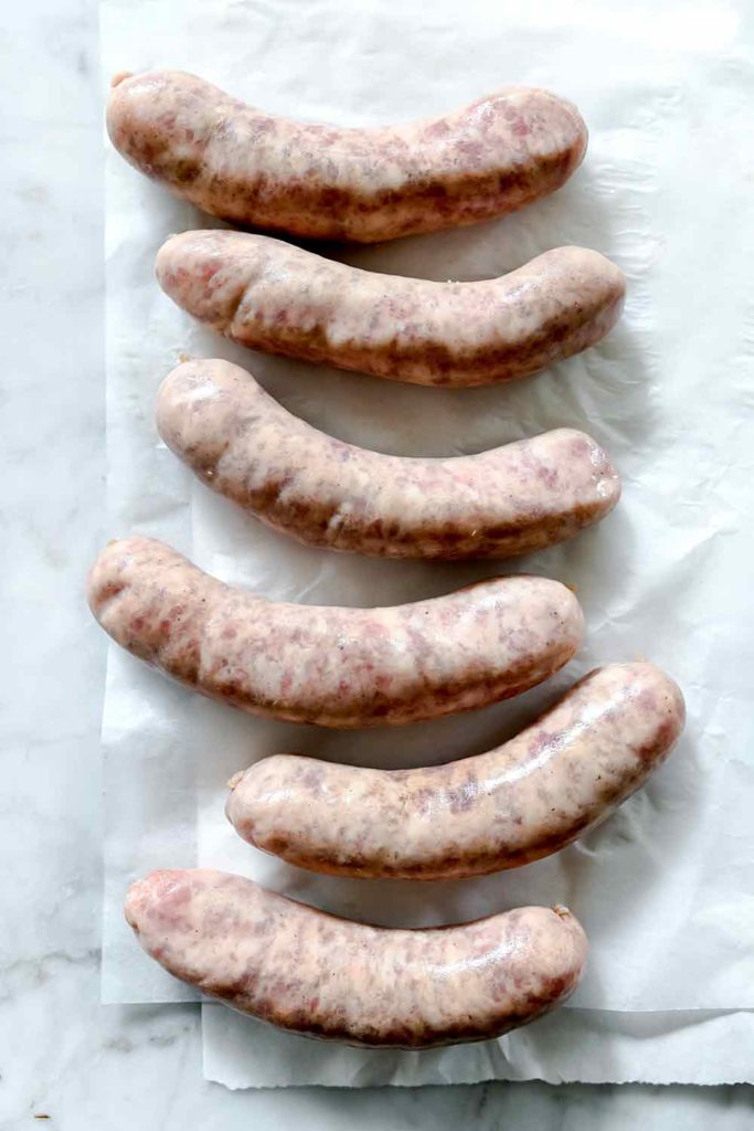Bratwurst In Beer With Onions - foodiecrush .com