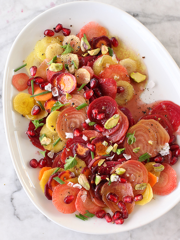 Beet, Carrot and Pomegranate Salad - foodiecrush