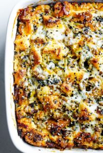 27 Make-Ahead Breakfasts | Ham & Cheese Casserole foodiecrush