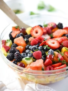 Berry Delicious Fruit Salad Recipe | foodiecrush.com
