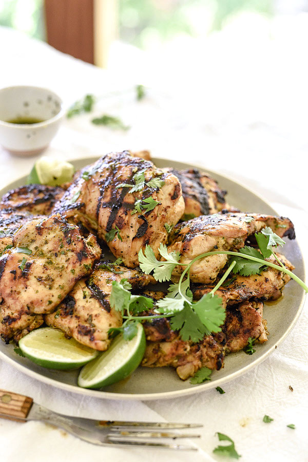 Grilled Cilantro Lime Chicken (Just 7 Ingredients!) | foodiecrush.com