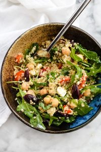 Mediterranean Quinoa Salad with Feta | foodiecrush.com