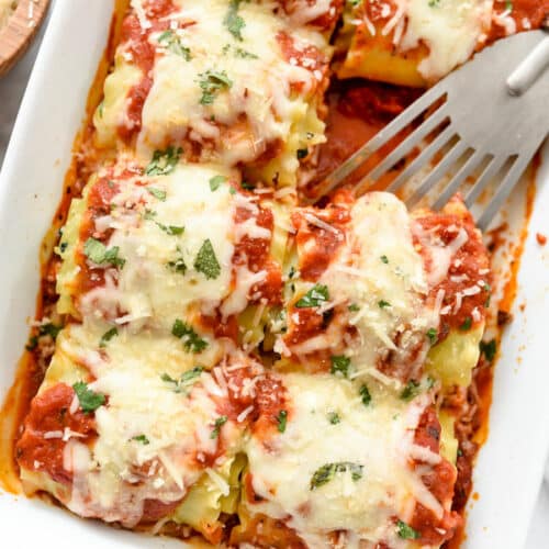 Vegetarian Spinach Lasagna Roll-Ups | foodiecrush.com