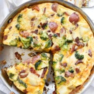 Ham and Broccoli Quiche | foodiecrush.com
