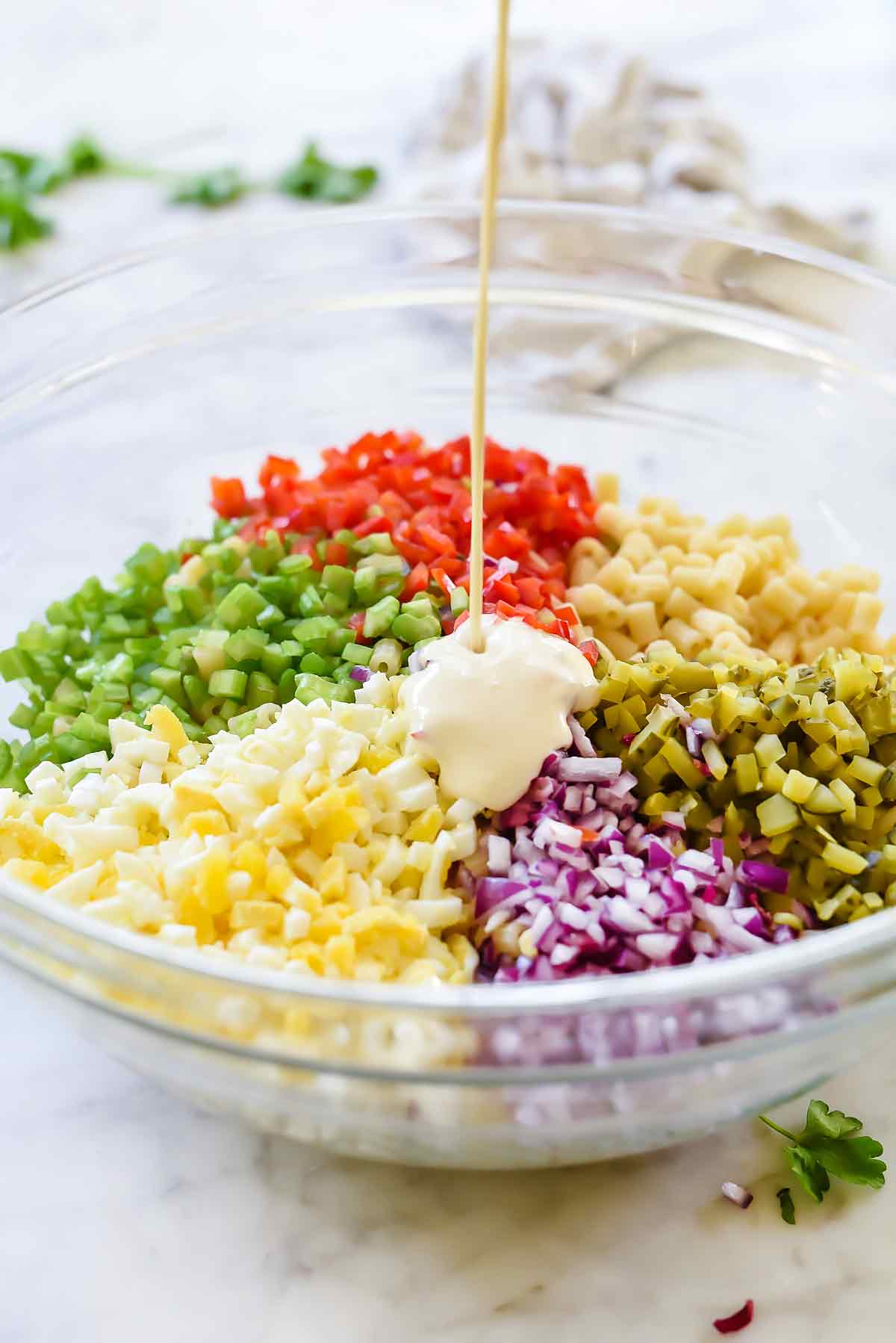 homemade pasta salad dressing with mayo
