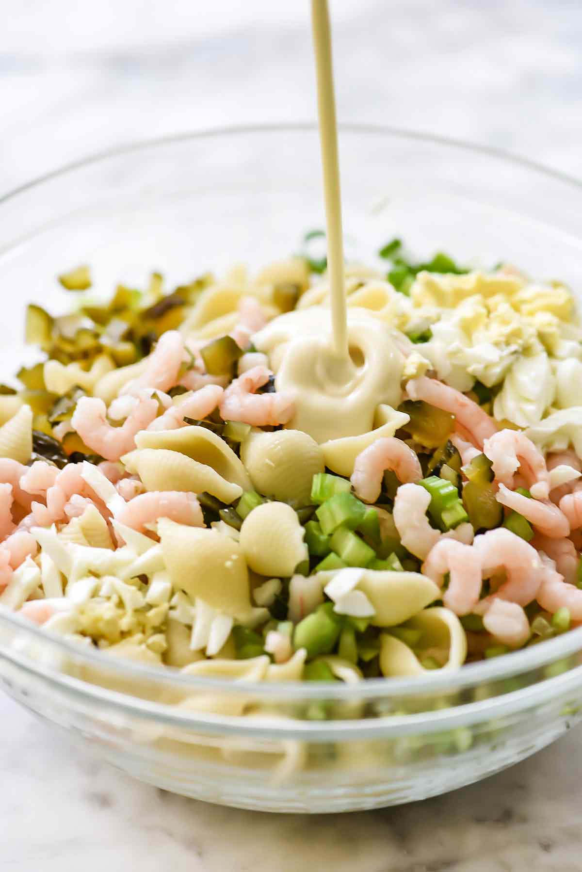 Easy Shrimp Pasta Salad Recipe - foodiecrush .com