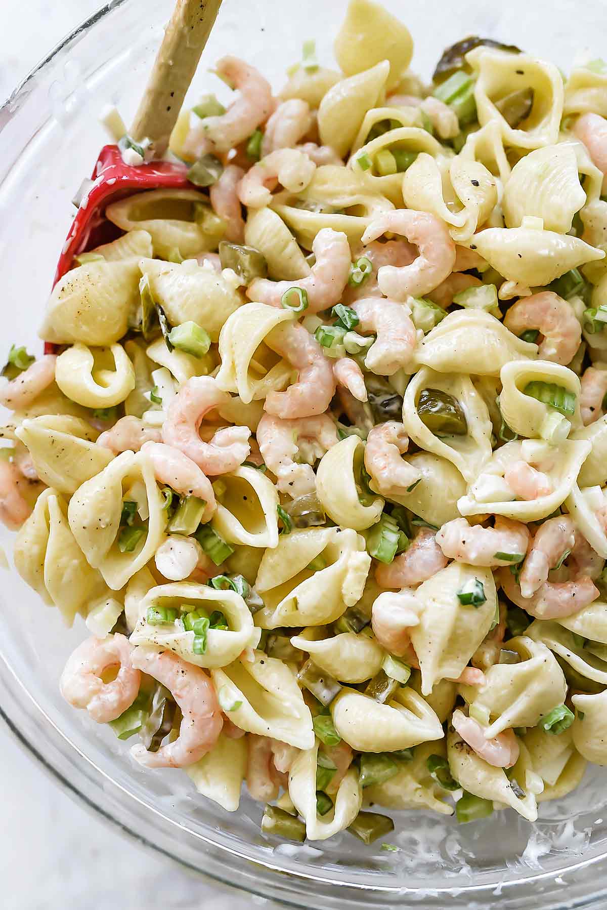 Easy Shrimp Pasta Salad Recipe - foodiecrush .com