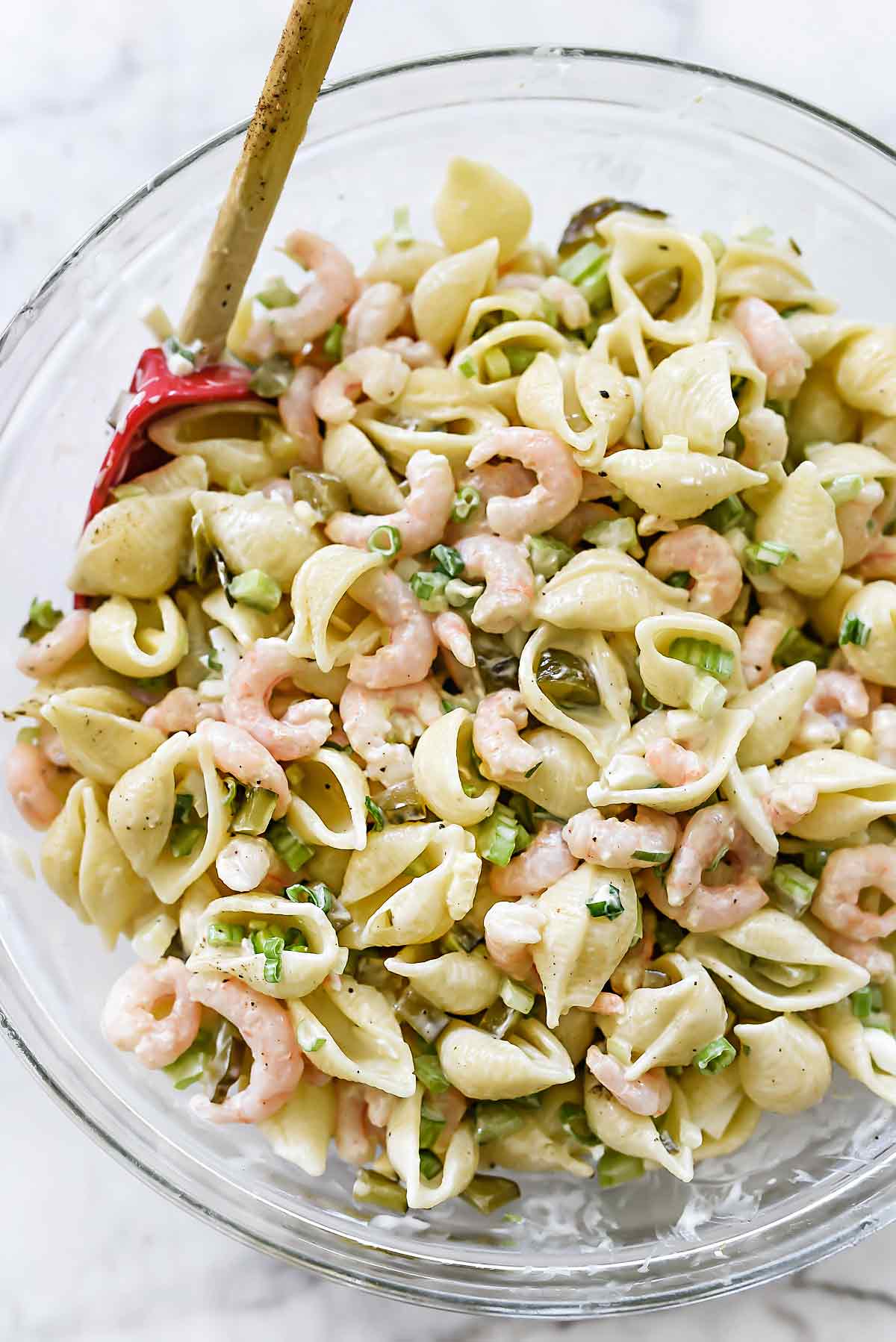 Easy Shrimp Pasta Salad Recipe - foodiecrush .com