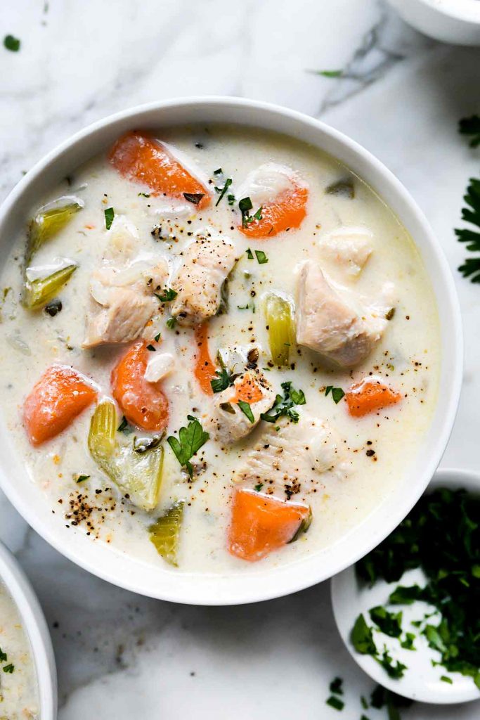 Chicken and Wild Rice Soup (Instant Pot or Stovetop!) | foodiecrush.com