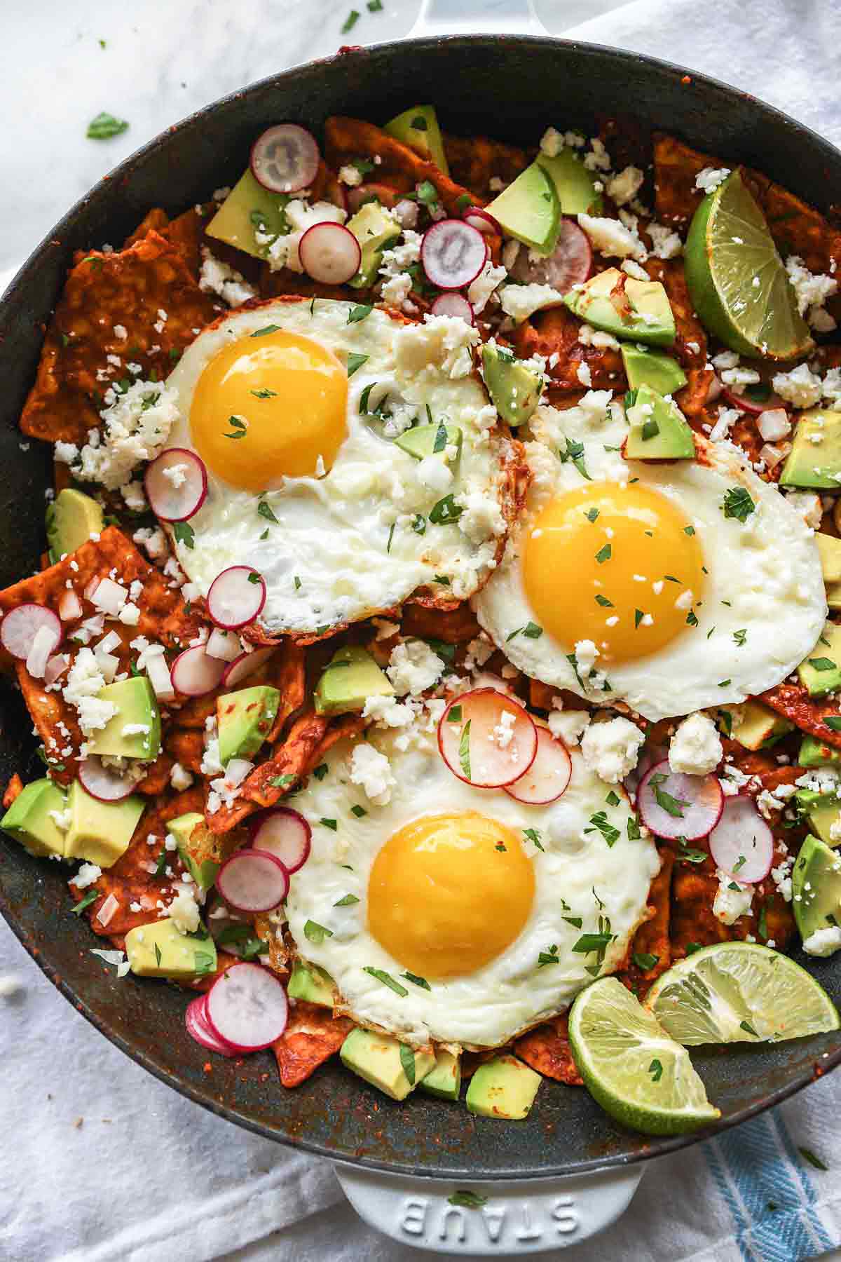 How to Make THE BEST Chilaquiles with Eggs | foodiecrush.com