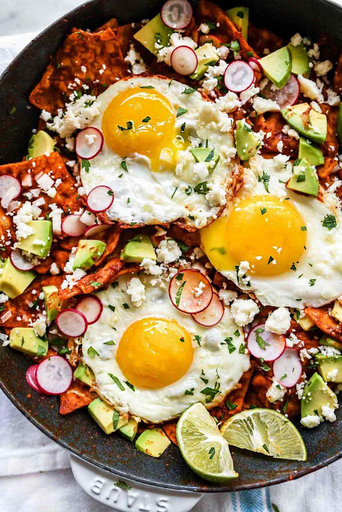 How to Make THE BEST Chilaquiles with Eggs | foodiecrush.com