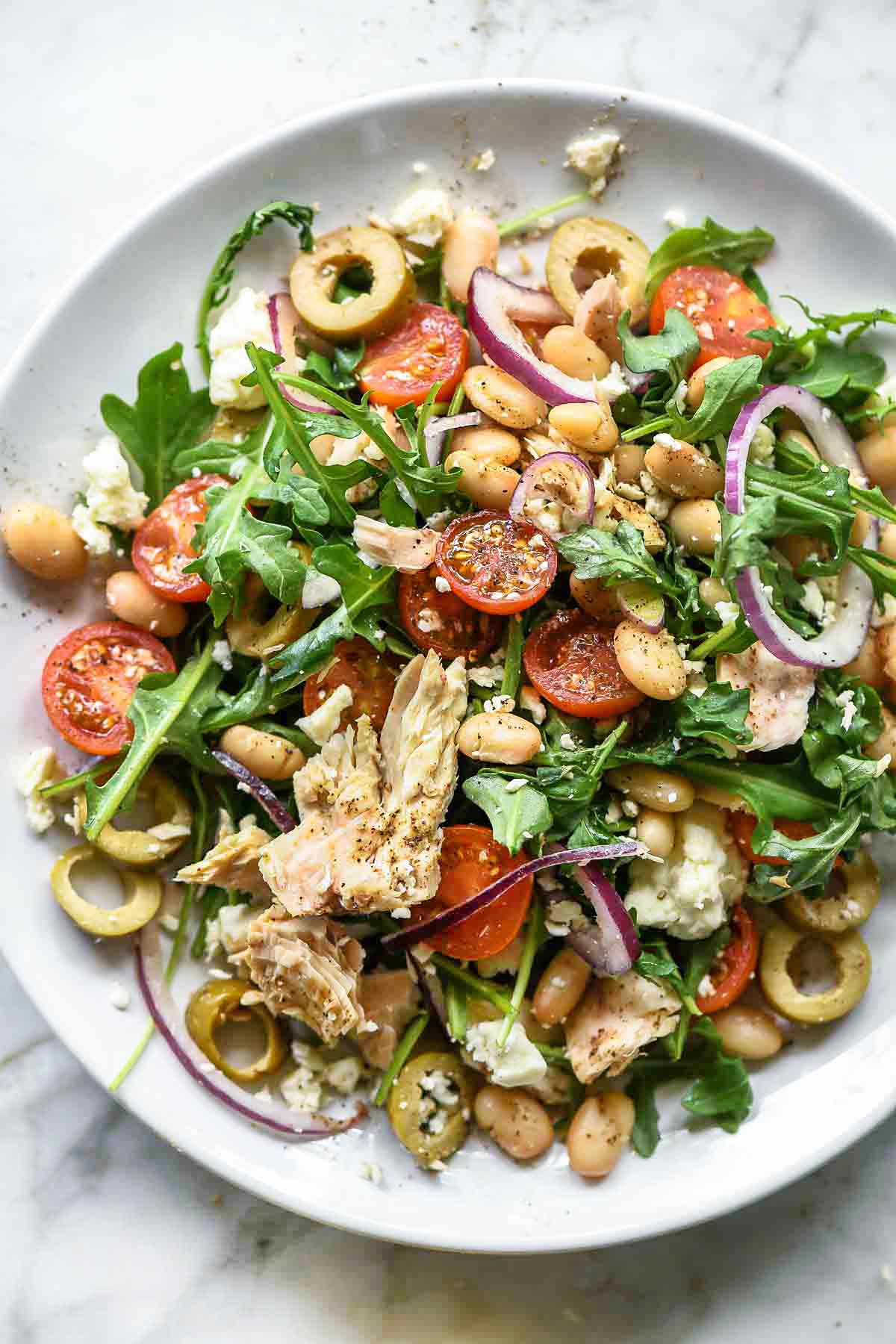 Tuscan Tuna and White Bean Salad | foodiecrush.com