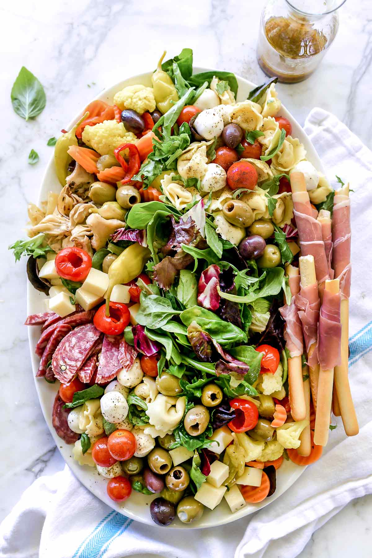 How to Make an Awesome Antipasto Salad Platter | foodiecrush.con