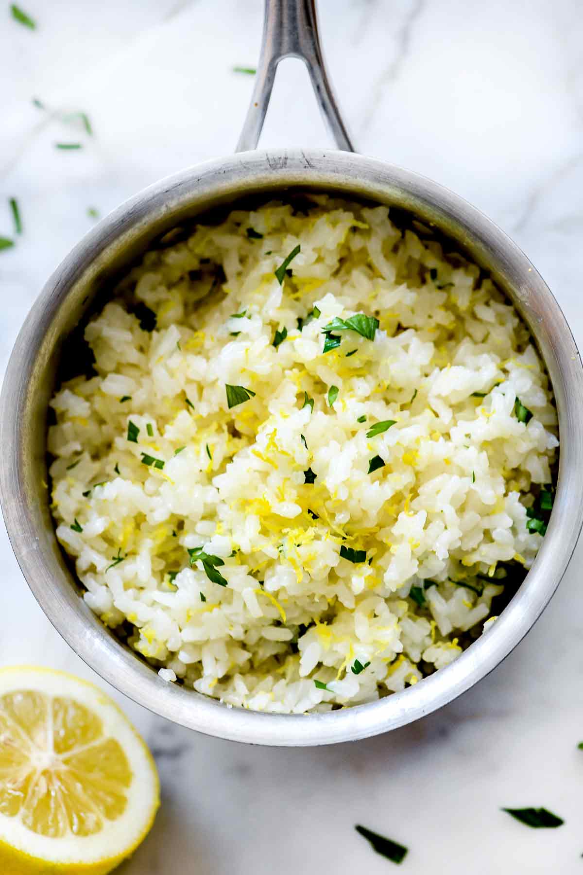 Easy Lemon Rice Recipe - foodiecrush