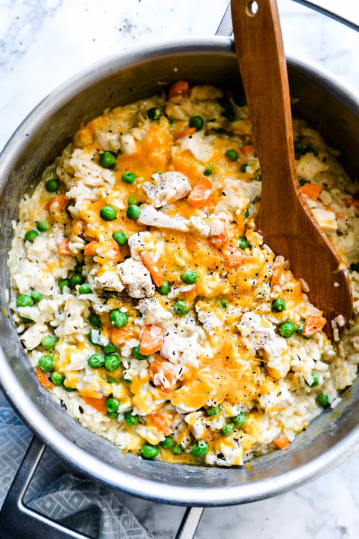 Creamy Chicken And Rice Casserole One Pot Recipe Foodiecrush Com