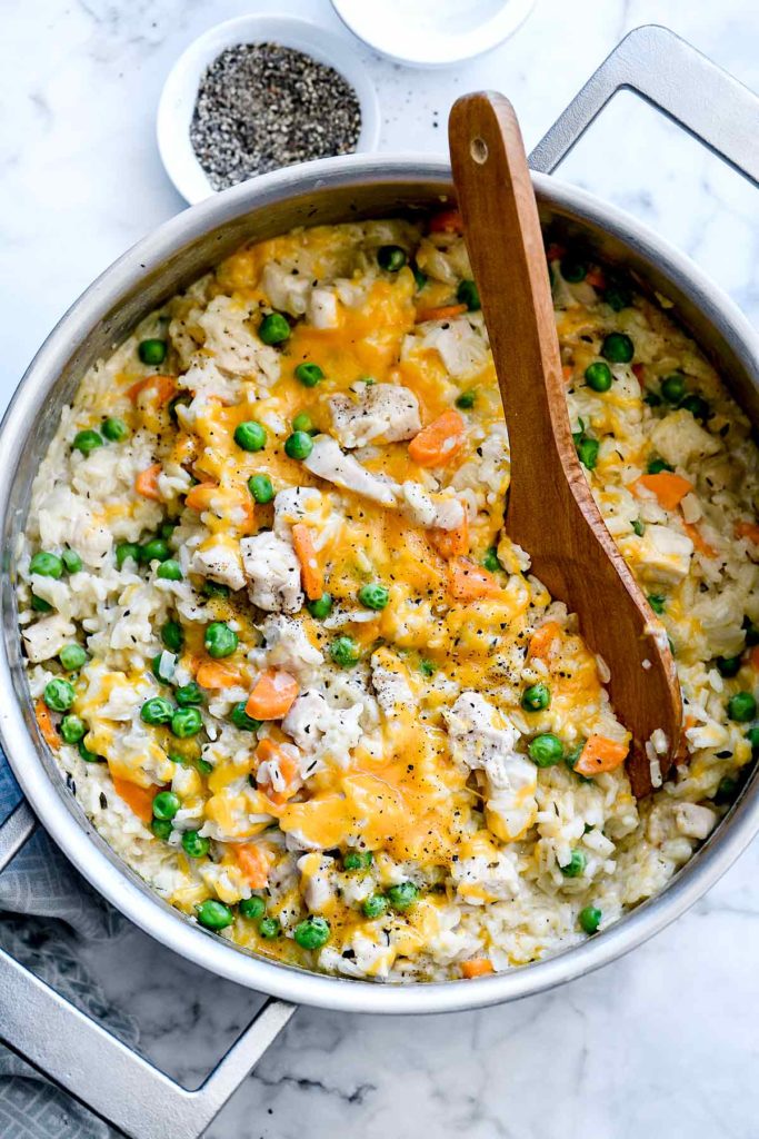 Creamy Chicken and Rice Casserole (One-Pot Recipe!) - foodiecrush .com