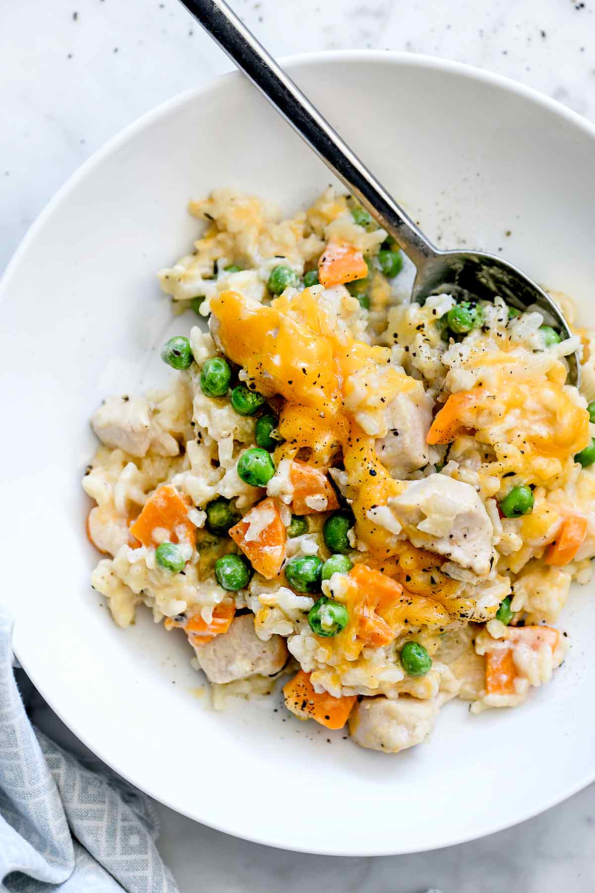 Creamy Chicken and Rice Casserole (One-Pot Recipe!) - foodiecrush .com