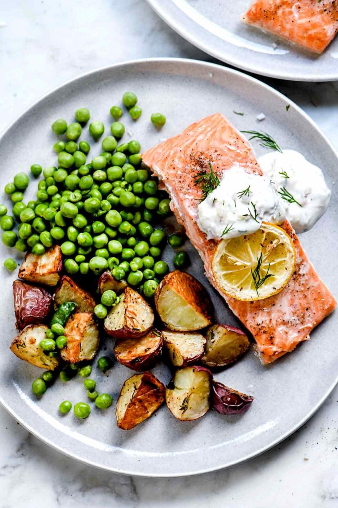 Oven Baked Salmon with Creme Fraiche - foodiecrush .com