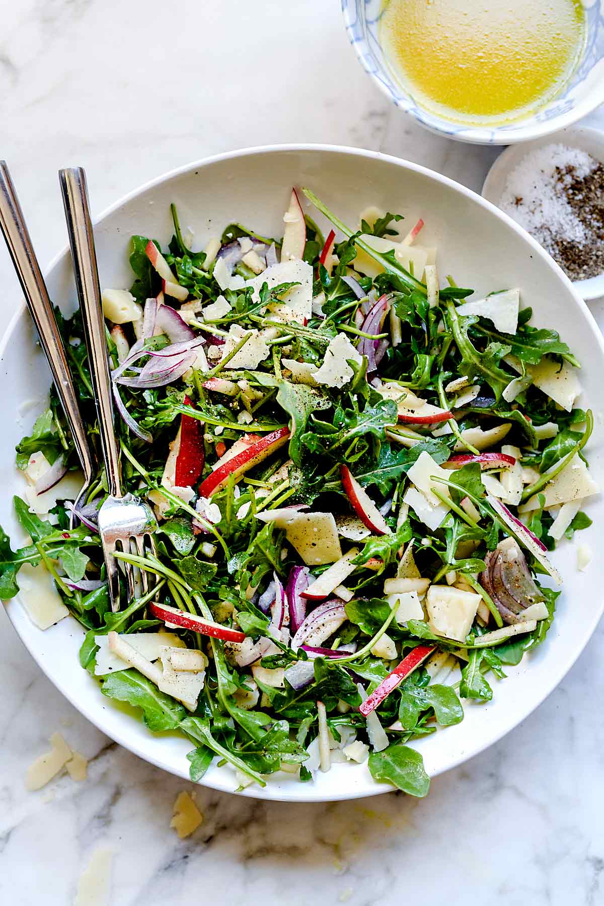 Arugula Salad with Shaved Parmesan | foodiecrush.com