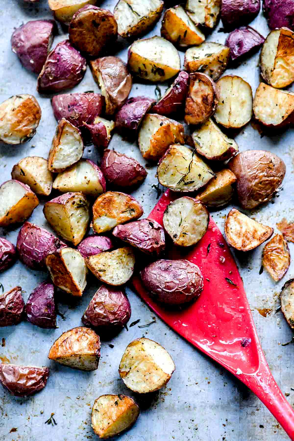 Crispy Oven Roasted Potatoes - foodiecrush .com