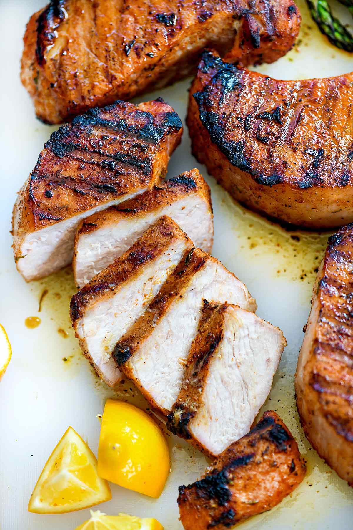 The Best Juicy Grilled Pork Chops - foodiecrush .com