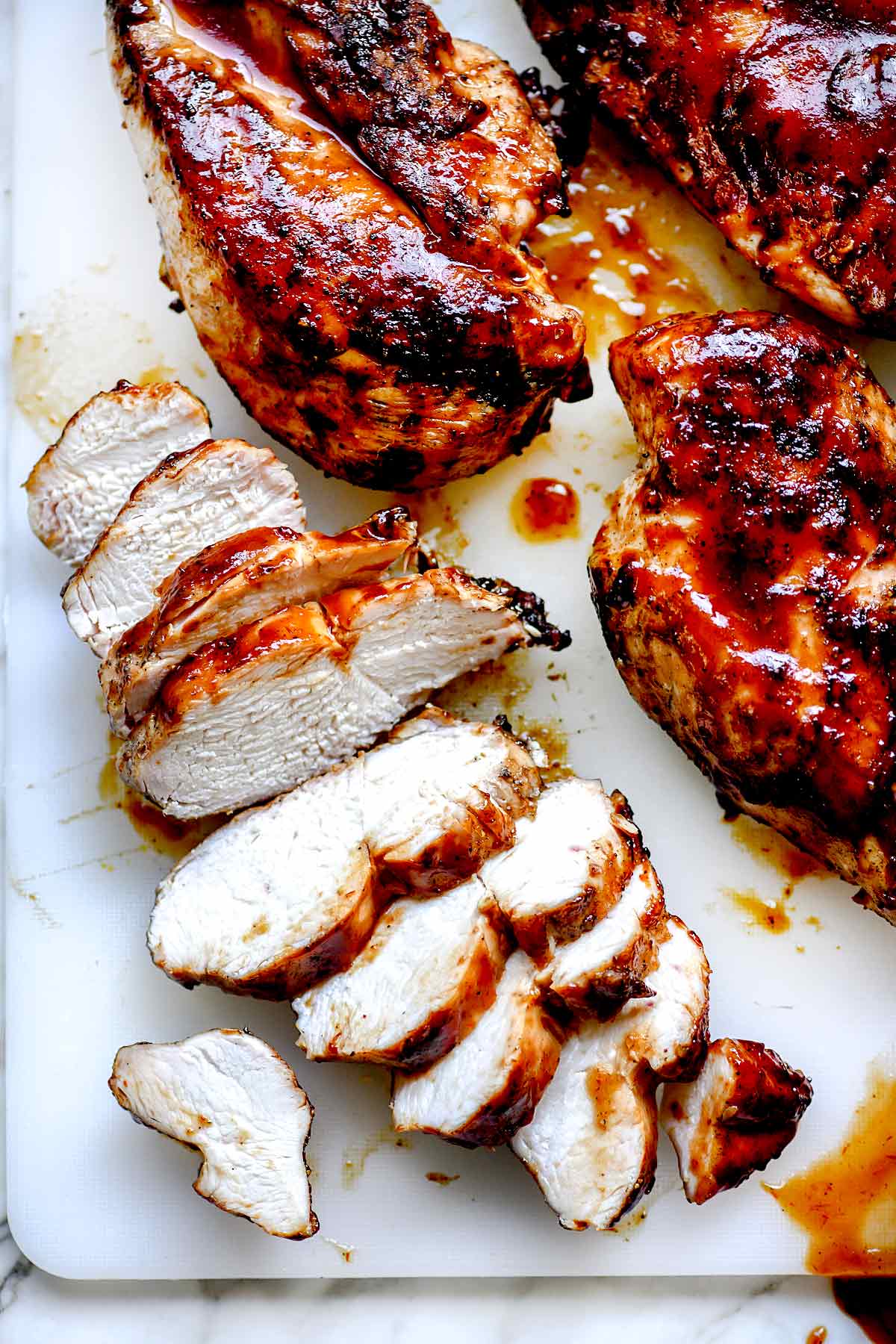 sliced grilled chicken breast