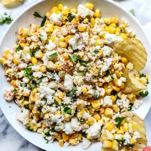Mexican Corn Dip (Hot or Cold!) - foodiecrush .com