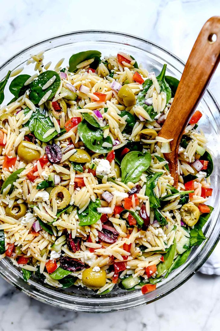 30 Healthy Potluck Salads | Greek Pasta Salad – sodeliciousfoodss