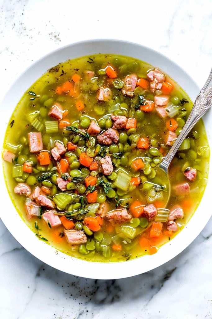 The BEST Split Pea Soup with Ham - foodiecrush.com