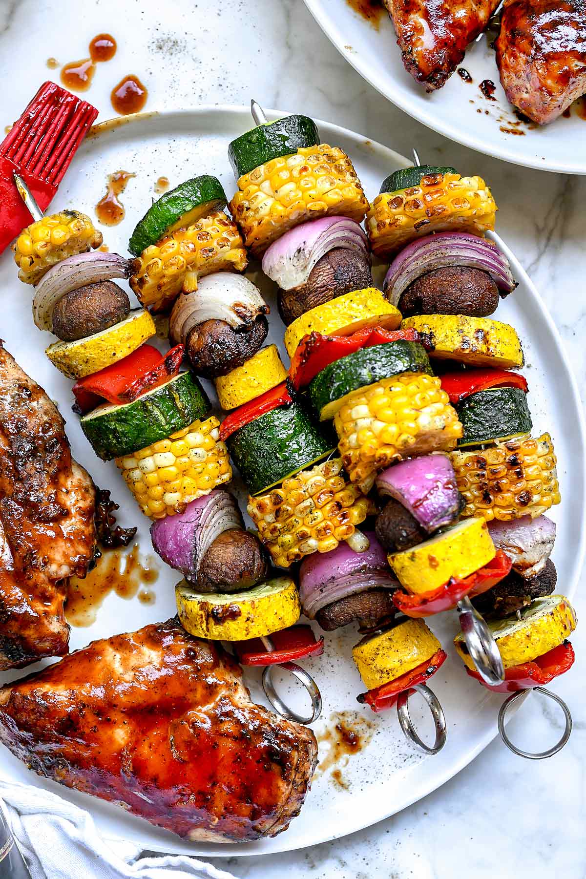 How to Make Grilled Vegetables Skewers - foodiecrush.com