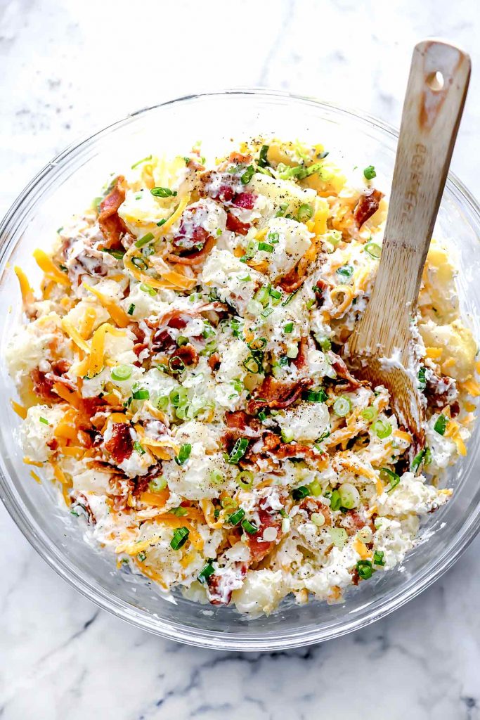 Loaded Potato Salad (a Baked Potato Salad!) - foodiecrush .com