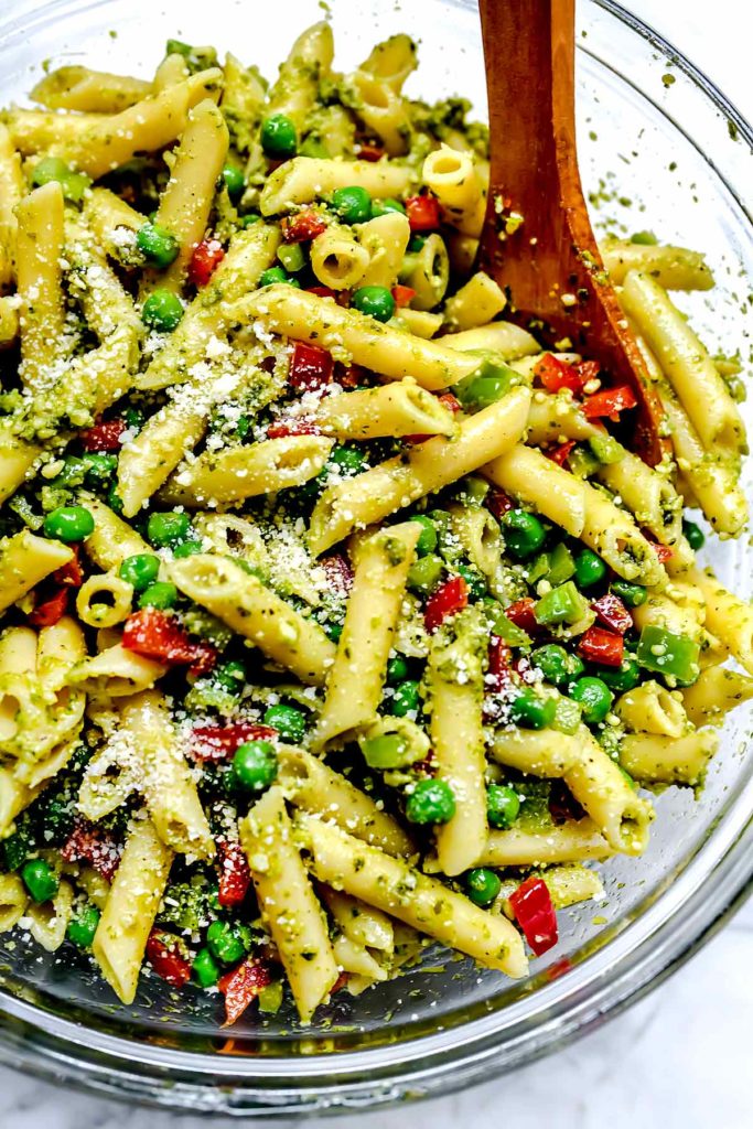 THE BEST Pesto Pasta Salad - foodiecrush.com