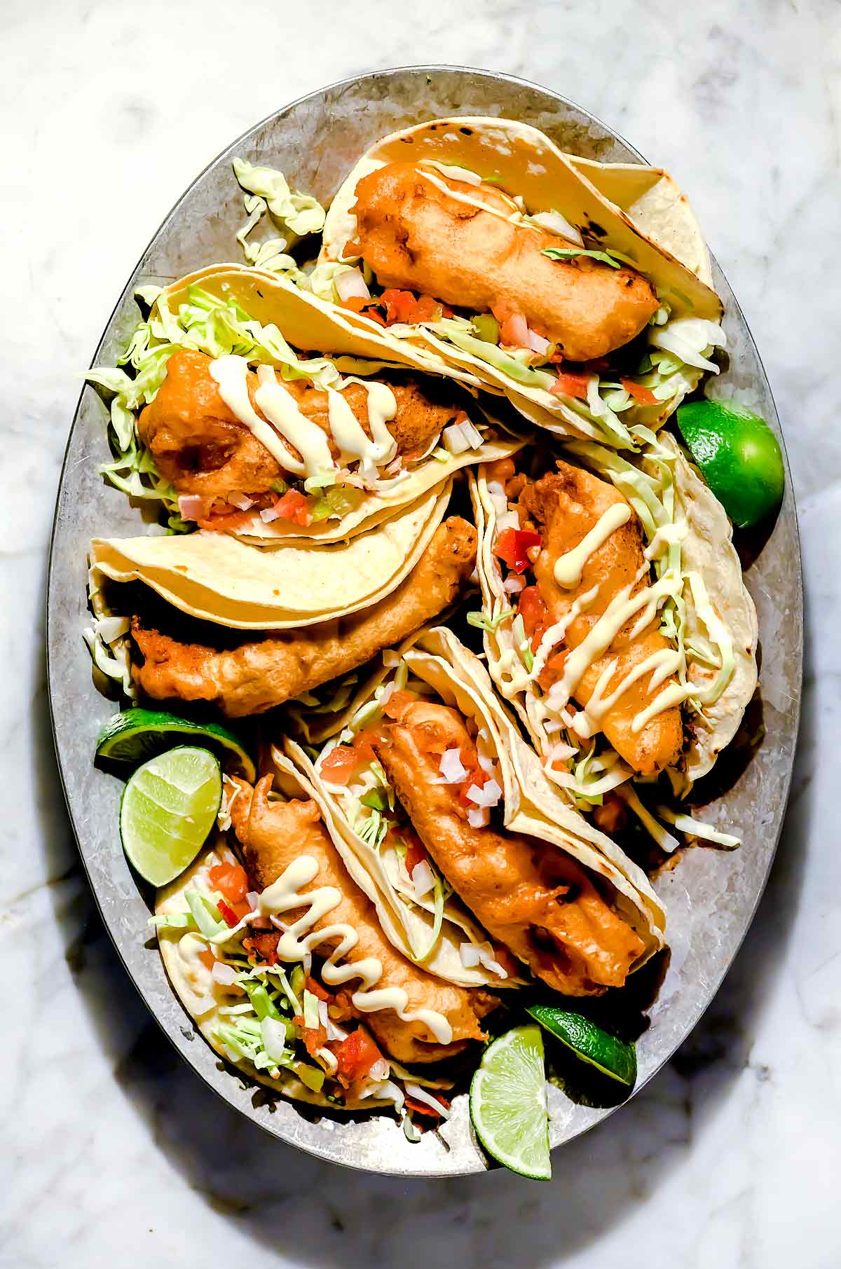 THE BEST Baja Fish Tacos With Baja White Sauce - foodiecrush.com