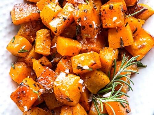 Caramelized Browned Butter Butternut Squash • One Lovely Life