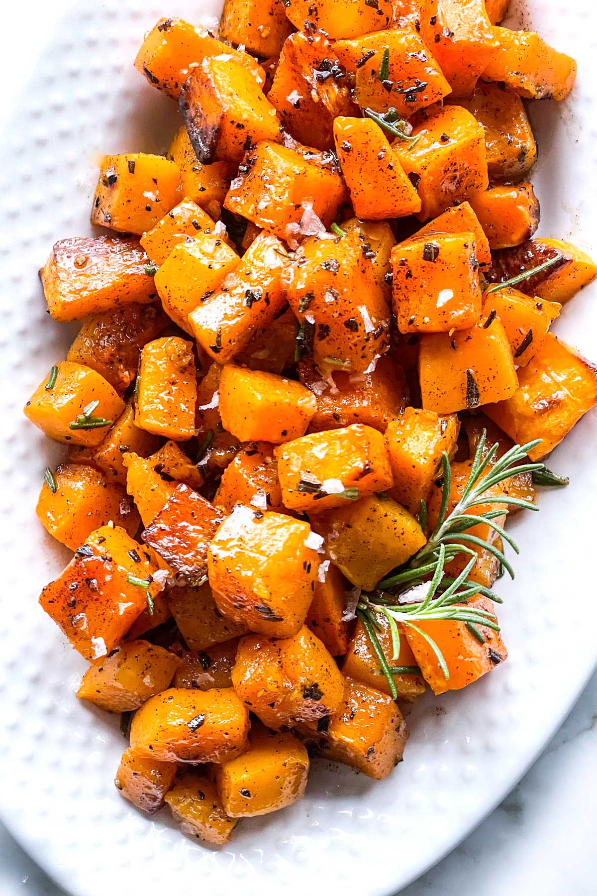 Roasted Butternut Squash with Maple Browned Butter | foodiecrush.com