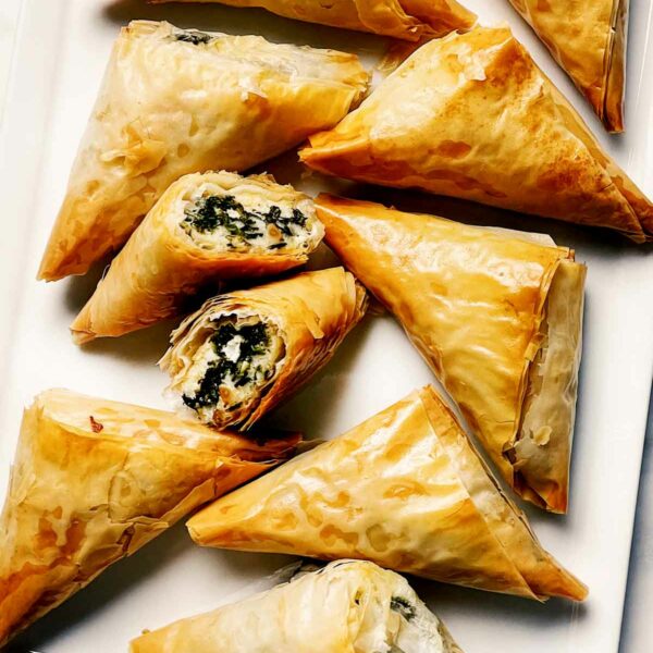 Spinach and Feta Hand Pies - foodiecrush