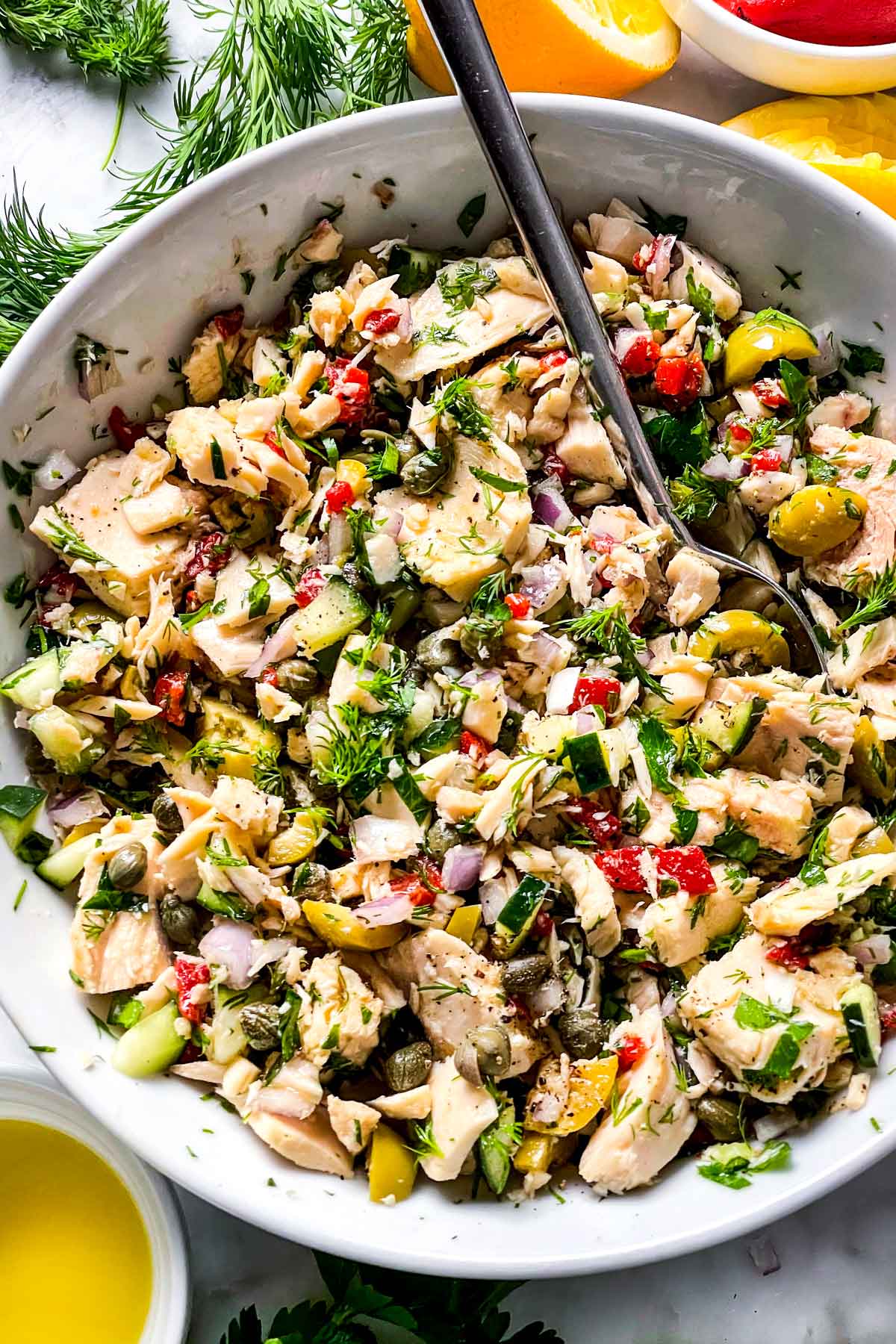 Mediterranean tuna salad foodieecrush.com – face Your Food